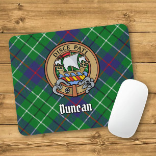 Tapis De Souris Blason du clan Duncan sur tartan