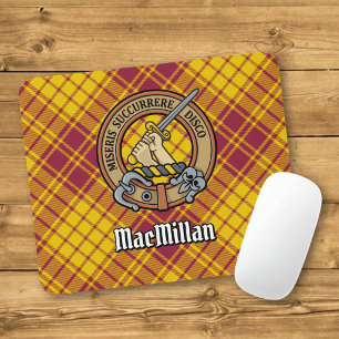 Tapis De Souris Blason du clan MacMillan sur tartan de cérémonie
