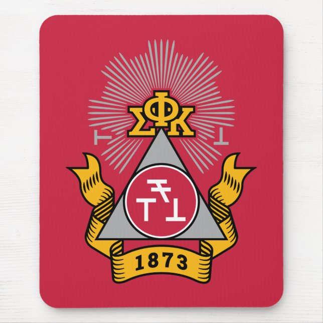 Tapis De Souris Blason Phi Sigma Kappa (Devant)