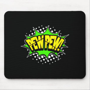 Tapis De Souris Blaster laser pew-pew ! bande dessinée de mots d'a