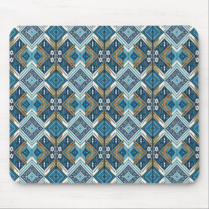 Tapis De Souris Blaue symetrisches Boho Muster 18583 b xl