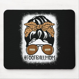 Tapis De Souris Bleached Football Mom Life With Leopard And Messy 