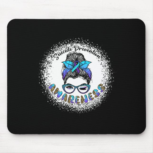 Tapis De Souris Bleached Suicide Prevention Sensibilisation Bun Gi (Devant)