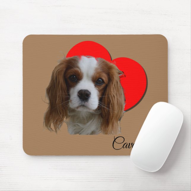 Tapis De Souris Blenheim Cavalier King Charles Spaniel (Avec souris)