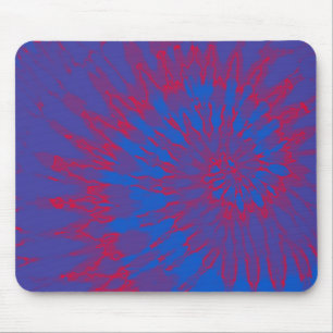 Tapis De Souris Bleu avec teinture à tourbe rouge