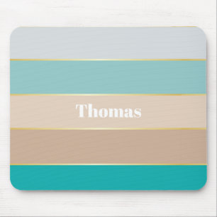 Tapis De Souris Bleu Beige Or personnalisé Couleur Été Blocage Blo