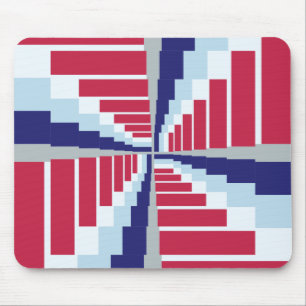 Tapis De Souris Bleu blanc