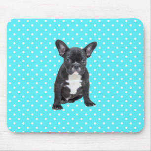 Tapis De Souris Bleu Bleu Bleu Pois mignon Mousepad
