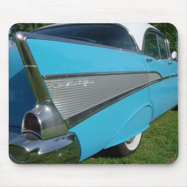 Tapis De Souris Bleu Chevy 1957 Mousepad (Devant)