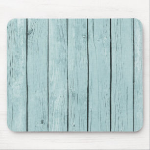 Tapis De Souris Bleu Chic Bois rustique