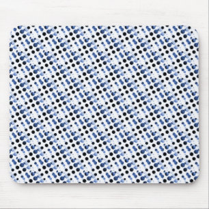 Tapis De Souris Bleu clair bulles rétro Mousepad