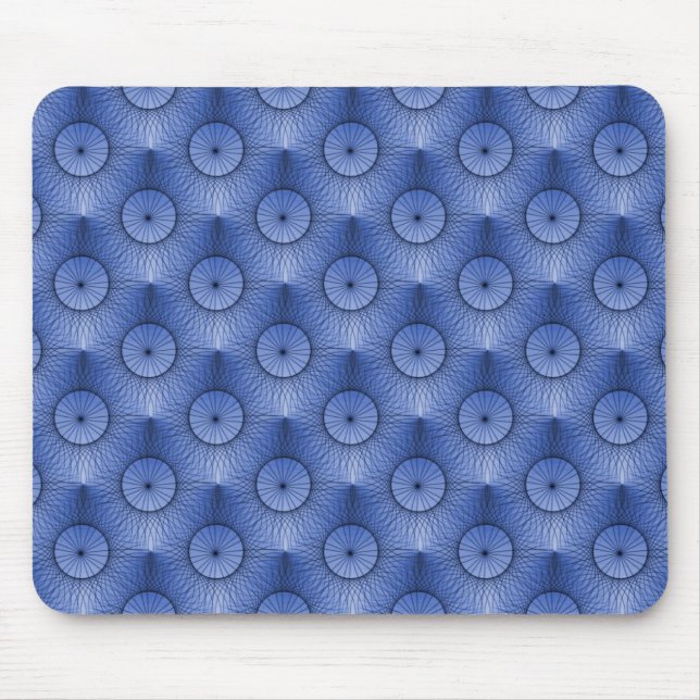 Tapis De Souris Bleu clair Ultramoderne Chic Mousepad (Devant)