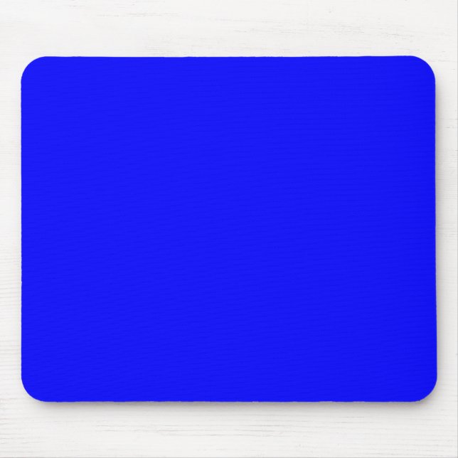 Tapis De Souris Bleu (couleur solide) (Devant)