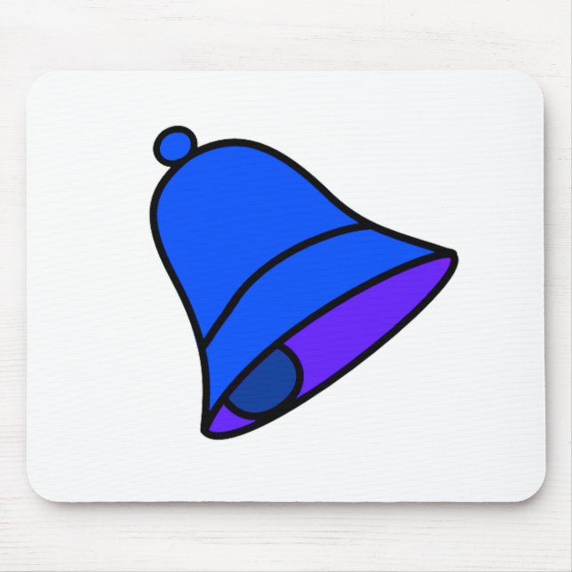 Tapis De Souris Bleu de Bell 45 degrés les cadeaux de Zazzle de MU (Devant)