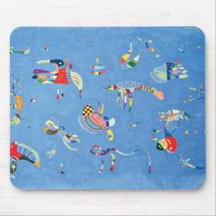 Tapis De Souris Bleu de ciel par Wassily Kandinsky