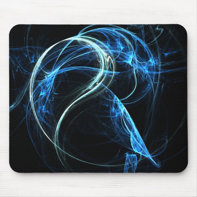 Tapis de souris bleu de Fractical (Devant)