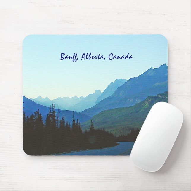 Tapis De Souris Bleu de jaspe de Banff (Avec souris)