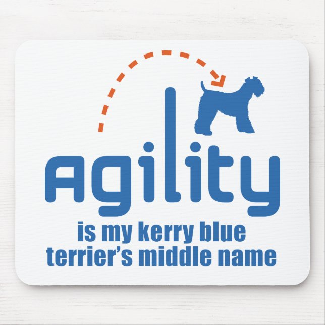 Tapis De Souris Bleu de Kerry Terrier (Devant)