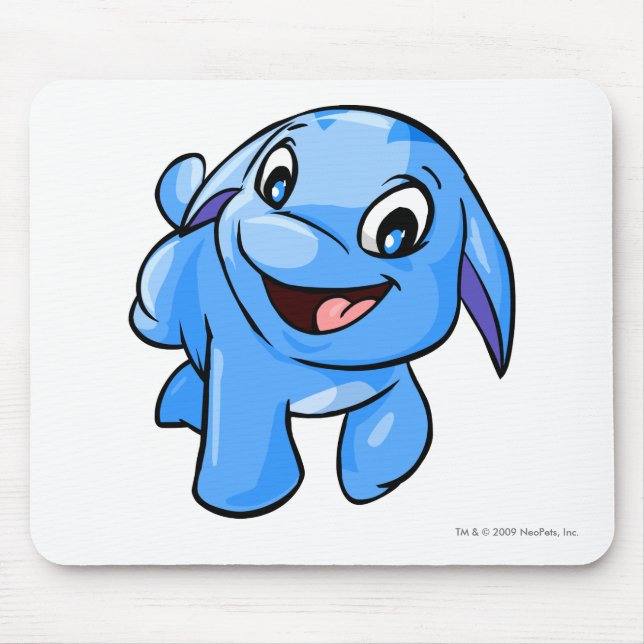 Tapis De Souris Bleu de Poogle (Devant)