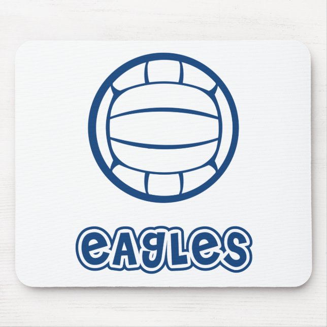 Tapis De Souris Bleu de volleyball d'Eagles (Devant)