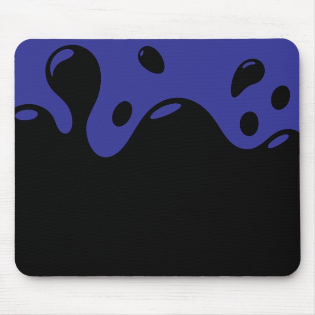 Tapis de souris bleu et noir (Devant)