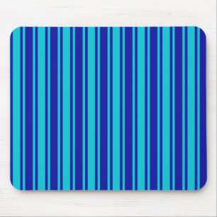 Tapis De Souris Bleu et turquoise bandes bonbons