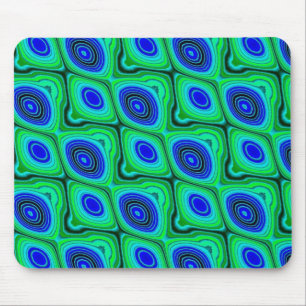 Tapis De Souris bleu et vert