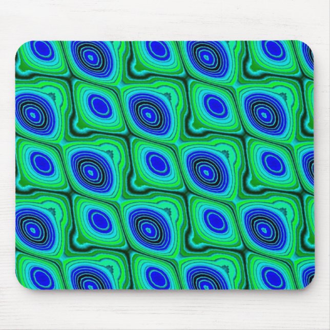 Tapis De Souris bleu et vert (Devant)