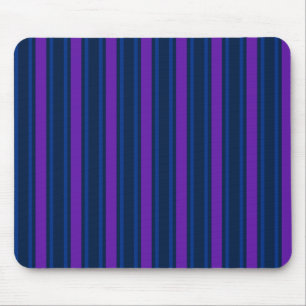 Tapis De Souris Bleu et violet bonbons rayés