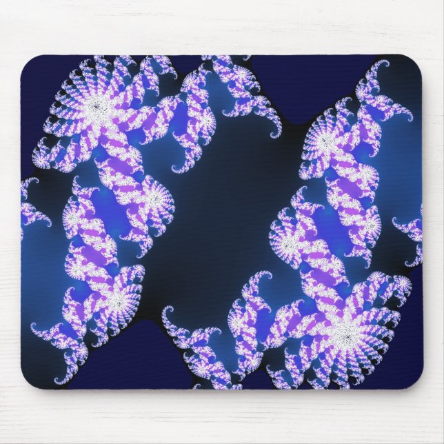 Tapis De Souris bleu fractal (Devant)