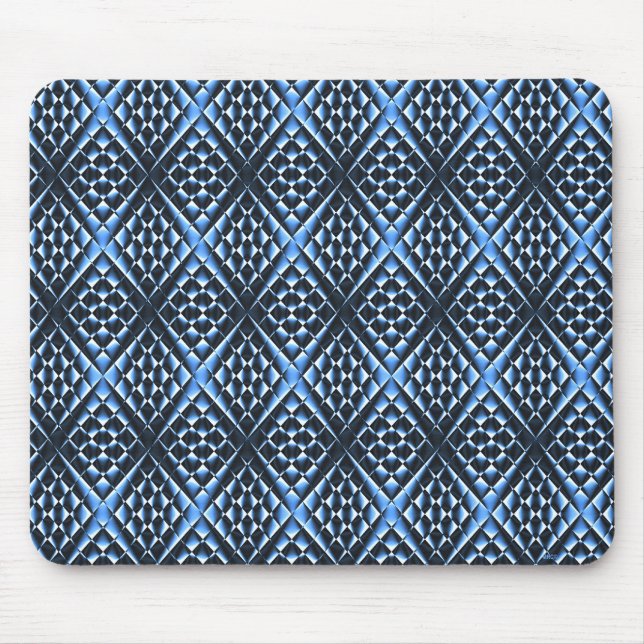 Tapis De Souris Bleu géométrique.... (Devant)