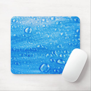 Tapis De Souris Bleu gouttes d'eau Mousepad