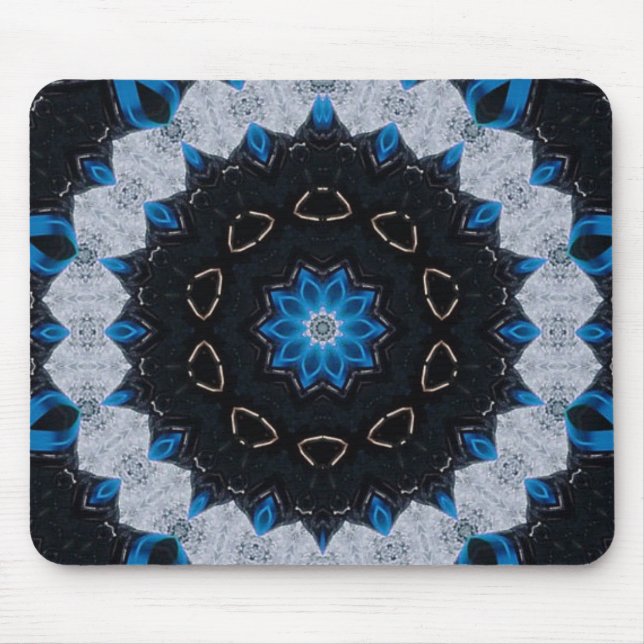Tapis De Souris Bleu le matin et la nuit (Devant)