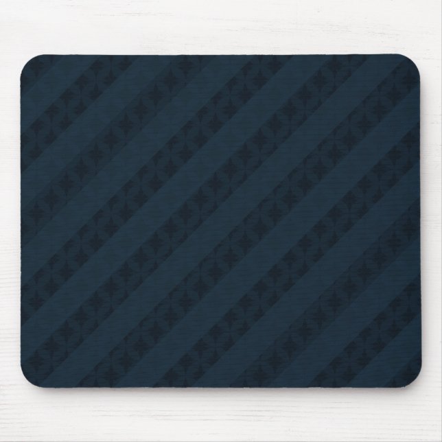 Tapis De Souris Bleu marine chic - coutume (Devant)