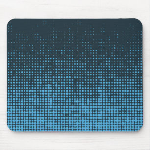Tapis De Souris Bleu, moderne, rétro, cool, motif à points tendanc