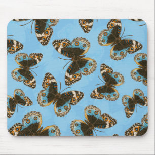 Tapis De Souris Bleu motif papillon Pansy