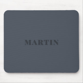 Tapis De Souris bleu muet, bleu cendré nom personnalisé