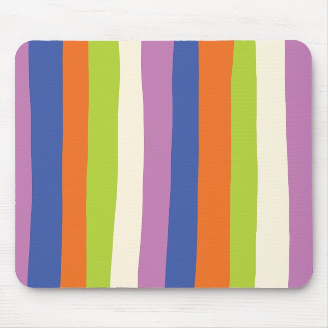 Tapis De Souris Bleu, orange, violet, vert et (Devant)