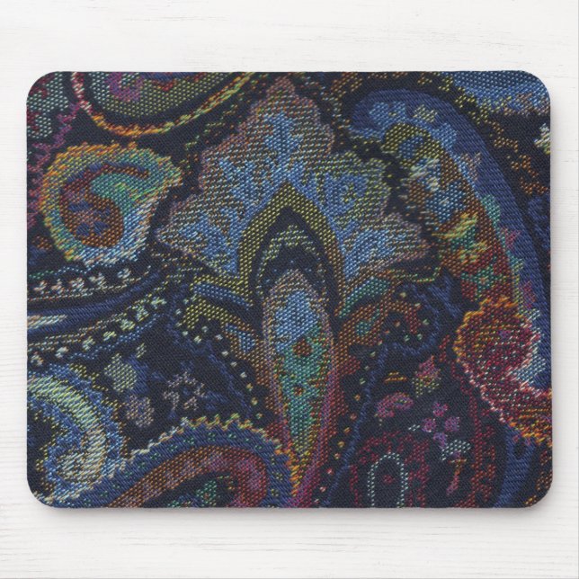 Tapis De Souris Bleu Paisley (Devant)