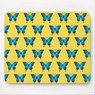 Tapis De Souris Bleu Papillons par magasin.
