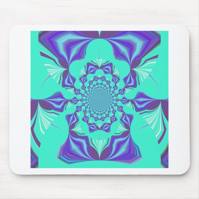 Tapis De Souris Bleu précieux (Devant)