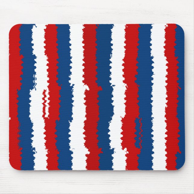 Tapis De Souris Bleu rouge Blancs Cool (Devant)