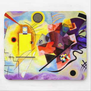 Tapis De Souris Bleu rouge jaune par Vassili Kandinsky