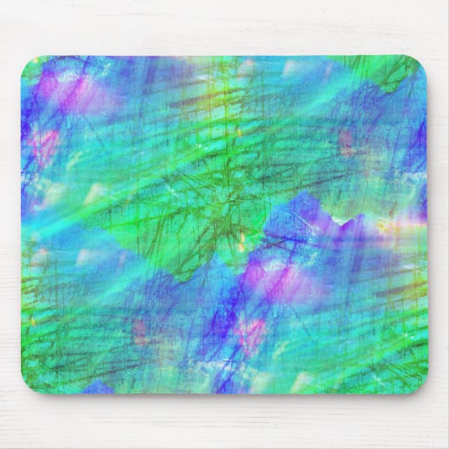 Tapis De Souris bleu sans couture d'aquarelle d'arrière - plan (Devant)