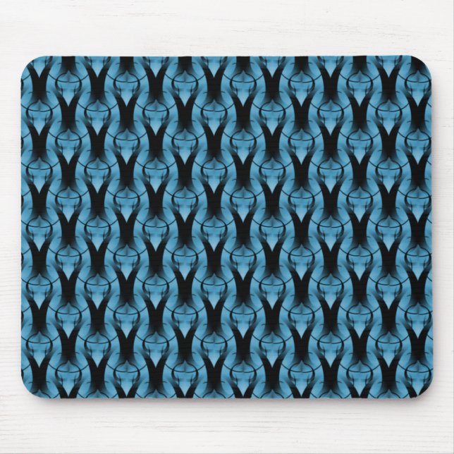 Tapis De Souris Bleu Vibrant Moderne Mousepad (Devant)