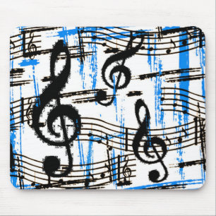 Tapis De Souris Bleus Mousepad de musique