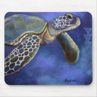 Tapis De Souris Bleus Mousepad de tortue de mer