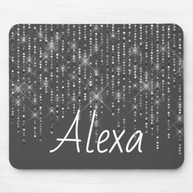 Tapis De Souris Bling en pierre avec nom Souris Pad (Devant)