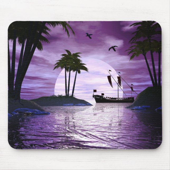Tapis De Souris Bliss pourpre Mousepad (Devant)