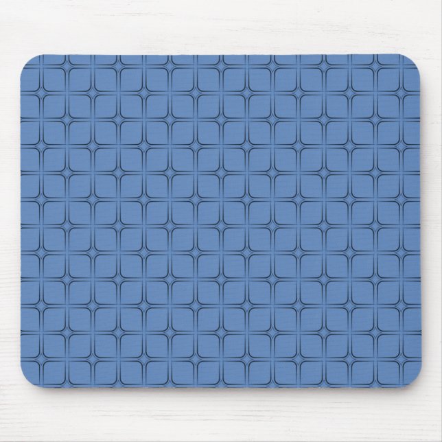 Tapis De Souris Bliss Rétro Mousepad, Bleu (Devant)
